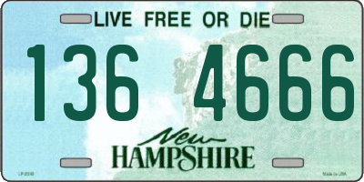 NH license plate 1364666
