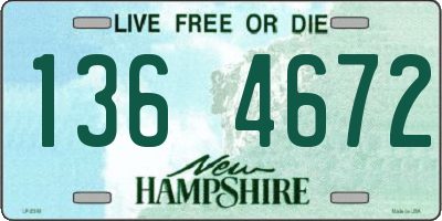 NH license plate 1364672