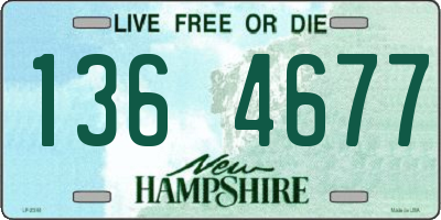 NH license plate 1364677