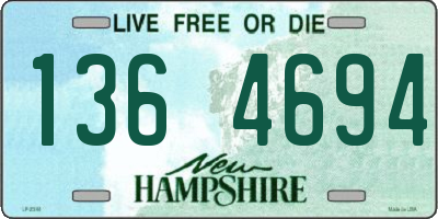 NH license plate 1364694