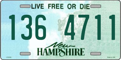 NH license plate 1364711