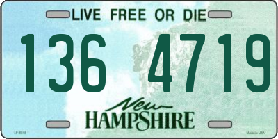 NH license plate 1364719
