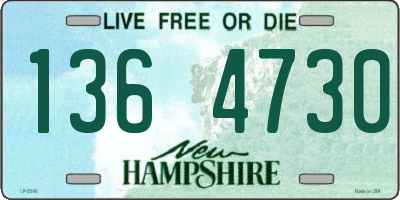 NH license plate 1364730