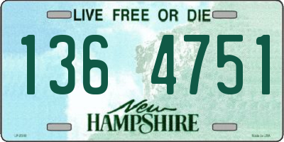 NH license plate 1364751