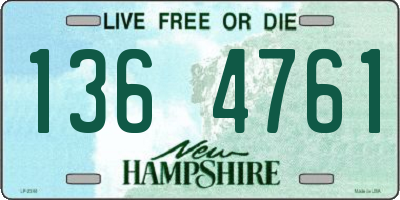 NH license plate 1364761