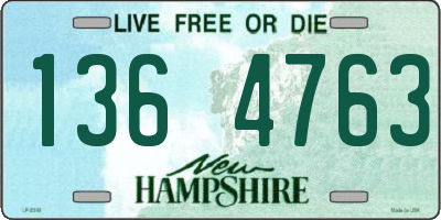 NH license plate 1364763