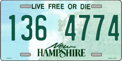 NH license plate 1364774