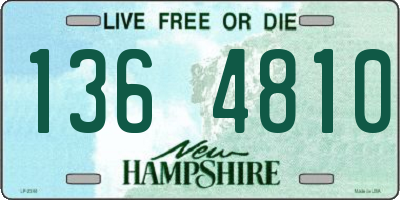 NH license plate 1364810