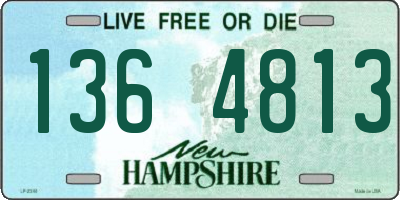 NH license plate 1364813