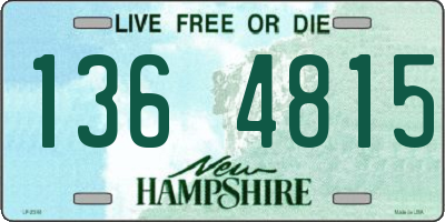 NH license plate 1364815