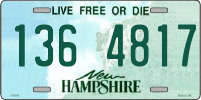 NH license plate 1364817
