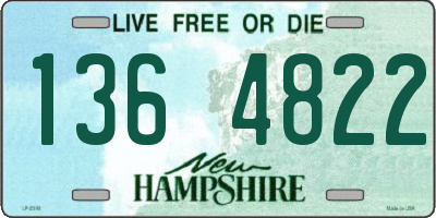 NH license plate 1364822