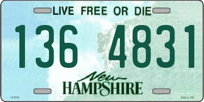 NH license plate 1364831