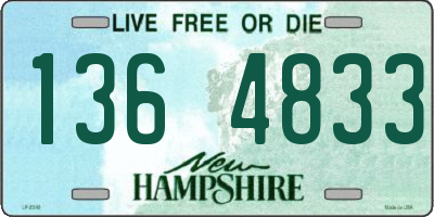 NH license plate 1364833