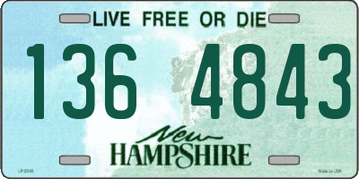 NH license plate 1364843