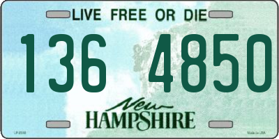 NH license plate 1364850