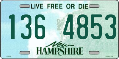 NH license plate 1364853
