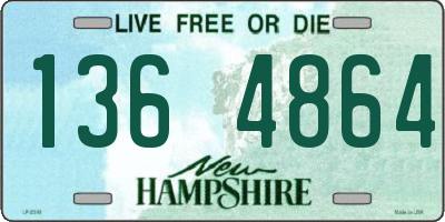 NH license plate 1364864