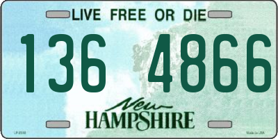 NH license plate 1364866