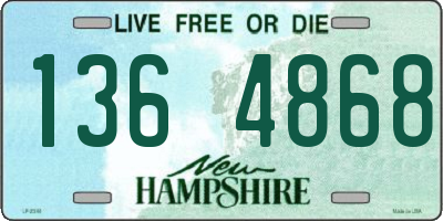 NH license plate 1364868