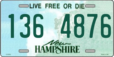 NH license plate 1364876