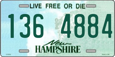 NH license plate 1364884