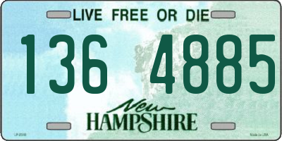 NH license plate 1364885