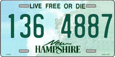 NH license plate 1364887