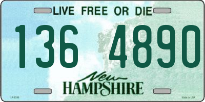 NH license plate 1364890