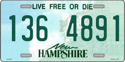 NH license plate 1364891