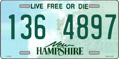 NH license plate 1364897