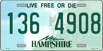 NH license plate 1364908