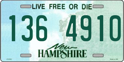 NH license plate 1364910