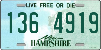 NH license plate 1364919