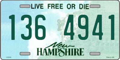 NH license plate 1364941