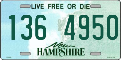 NH license plate 1364950