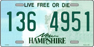NH license plate 1364951