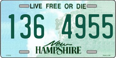 NH license plate 1364955