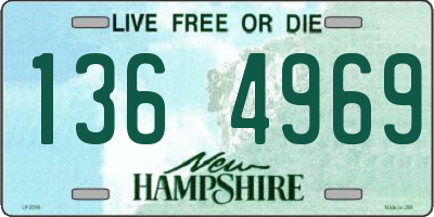 NH license plate 1364969