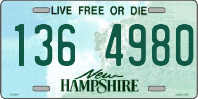 NH license plate 1364980