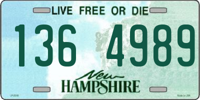 NH license plate 1364989