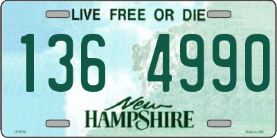 NH license plate 1364990