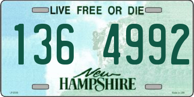 NH license plate 1364992