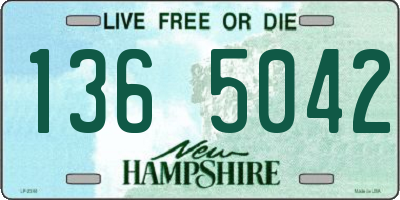 NH license plate 1365042