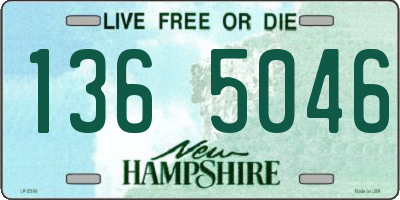 NH license plate 1365046