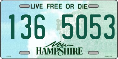 NH license plate 1365053
