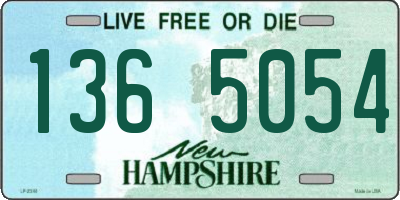 NH license plate 1365054