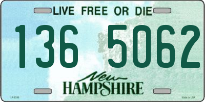 NH license plate 1365062