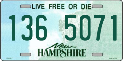 NH license plate 1365071