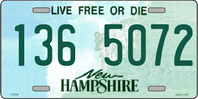 NH license plate 1365072